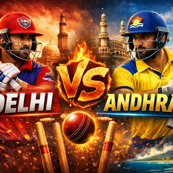 Andhra vs Delhi : Ranji Trophy, Vijay Hazare Trophy, or Syed Mushtaq Ali Trophy.