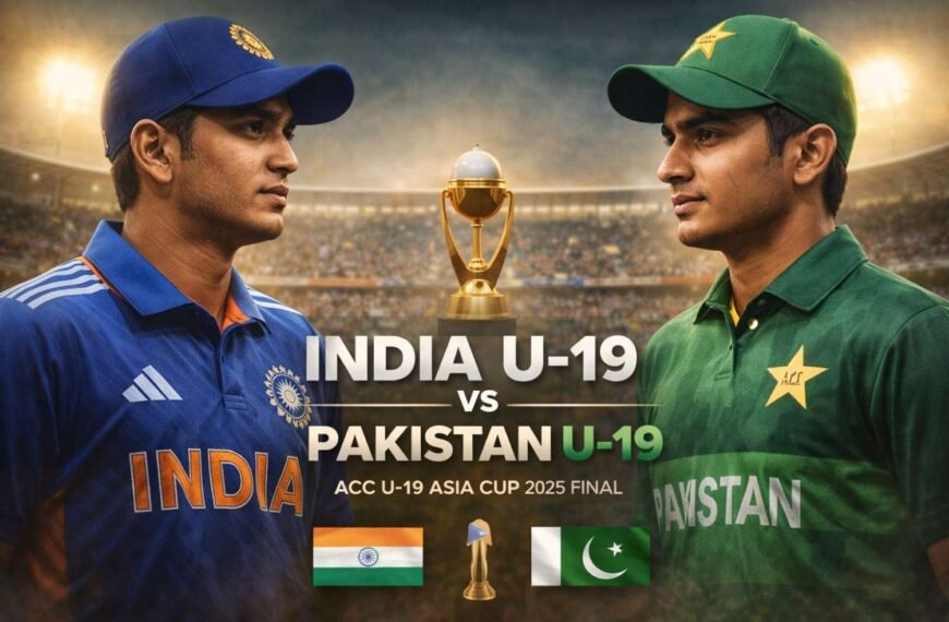 IND U19 vs PAK U19 Asia Cup