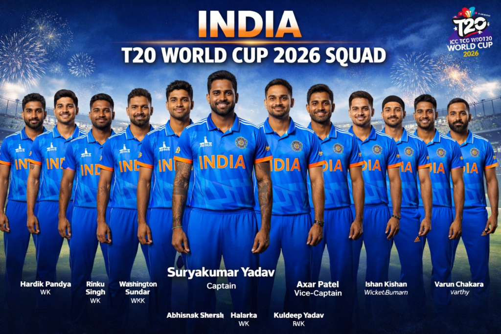 India T20 World Cup 2026 squad
