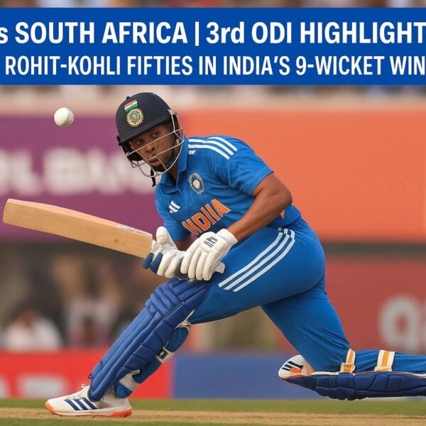 India vs South Africa: 3rd ODI Highlights- Jaiswal का पहला शतक, Rohit–Kohli की धमाकेदार पारियां; भारत की 9 विकेट से ऐतिहासिक जीत, 2-1 से सीरीज़ अपने नाम