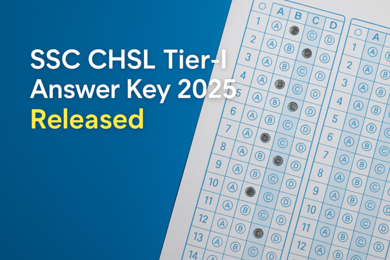 SSC CHSL Tier 1 Answer Key 2025 Released at ssc.gov.in, Objections Open Till December 11