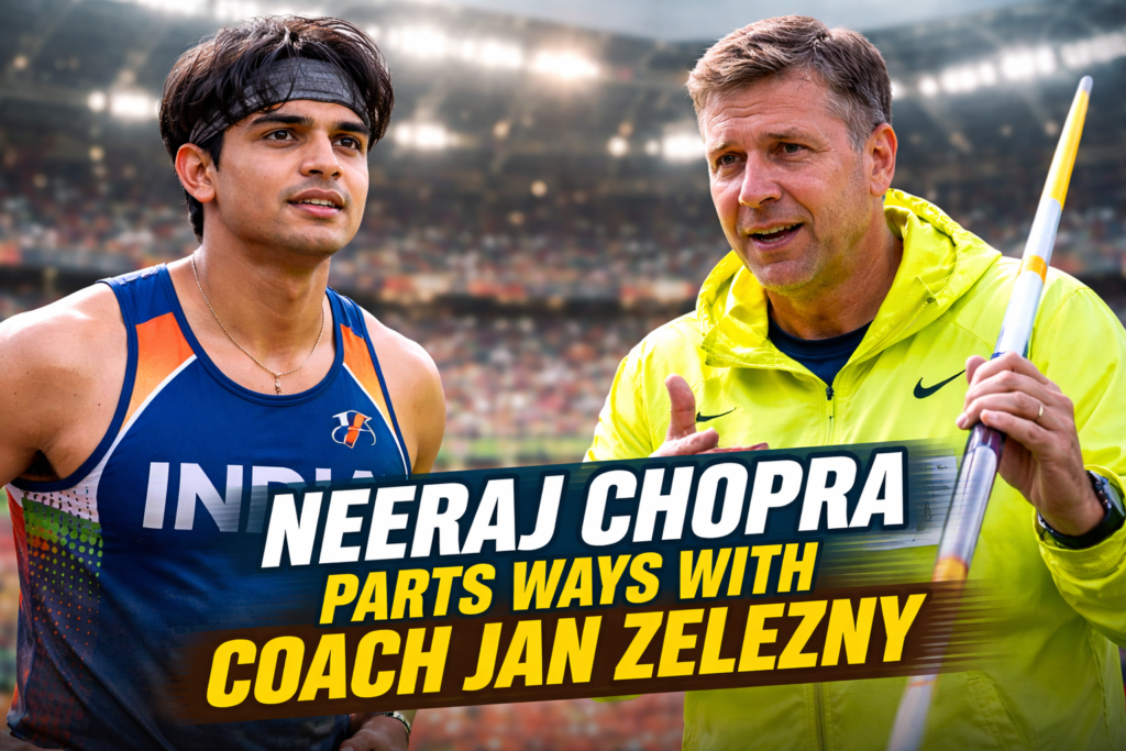 Neeraj Chopra With Coach Jan Zelezny