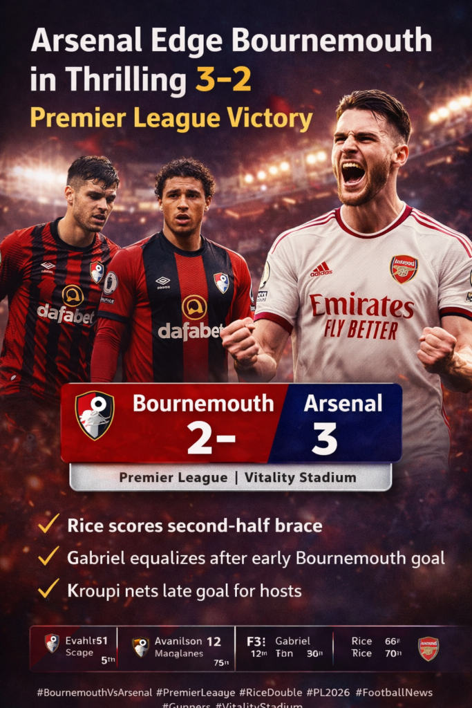 bournemouth vs arsenal