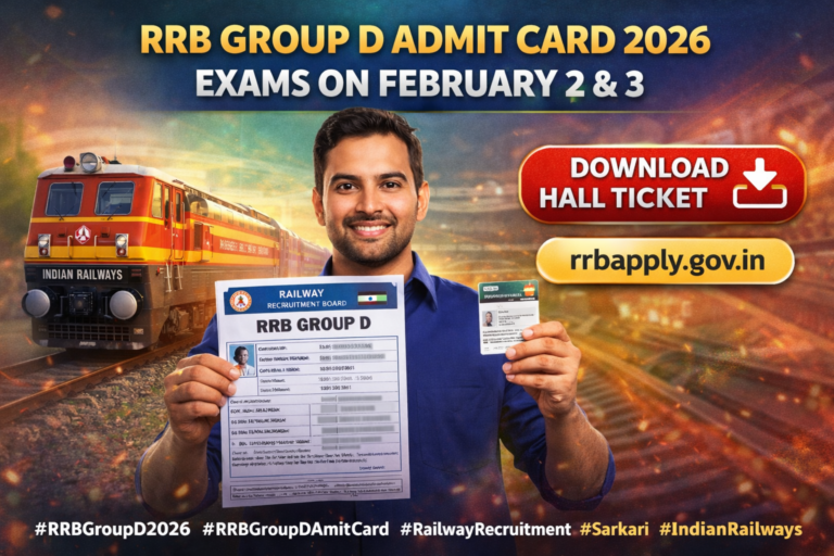 rrb group d admit card