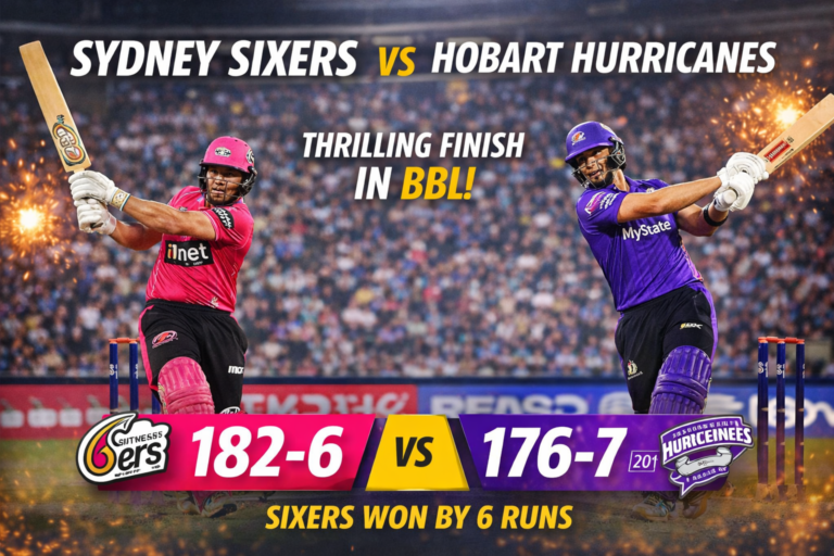 Sydney Sixers vs Hobart Hurricanes match
