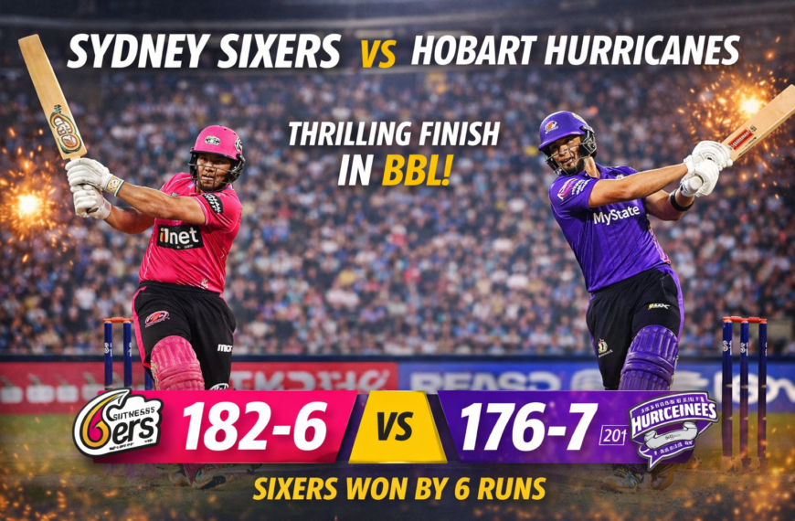 Sydney Sixers vs Hobart Hurricanes match