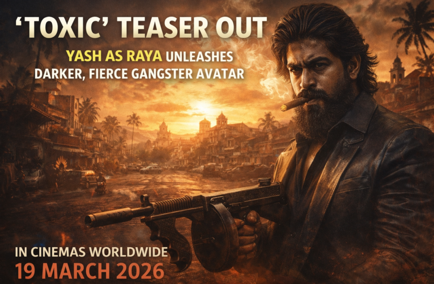 toxic:Rocking Star Yash’s Teaser Drops, Dark Gangster Drama Set for March 2026 Release