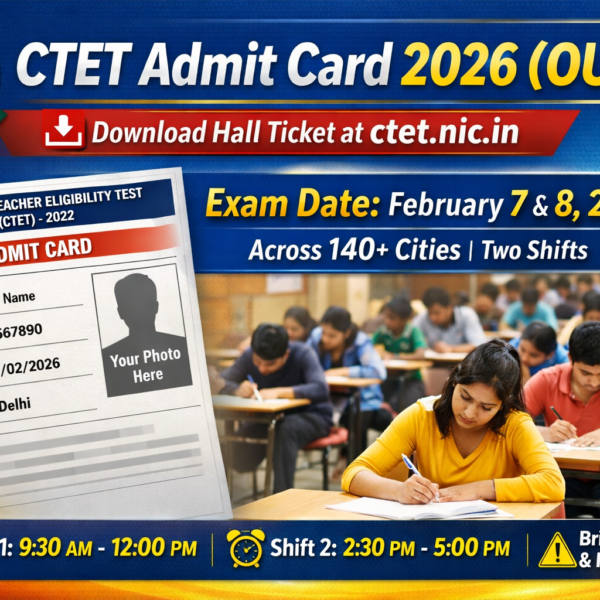 CTET Admit Card 2026