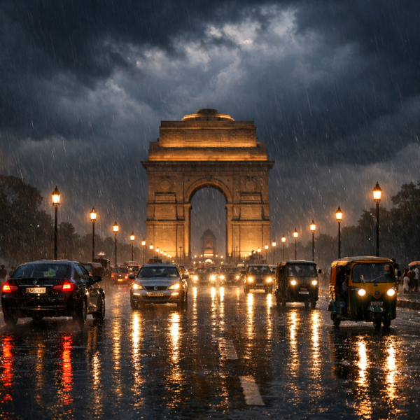 today weather delhi 23 march 2026