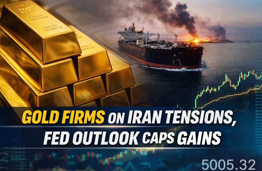 Gold Firms on Iran Tensions, Hawkish Fed Outlook Caps Gains