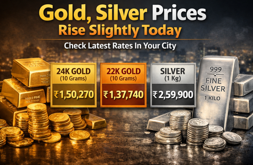 Gold, Silver Prices Rise Slightly Today Check Latest Rates in Your City