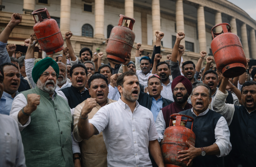 Rahul Gandhi, Puri Clash Over LPG