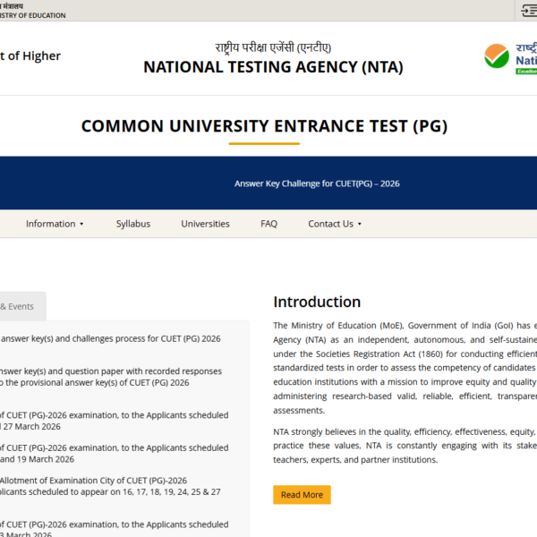 CUET PG 2026 Result Today