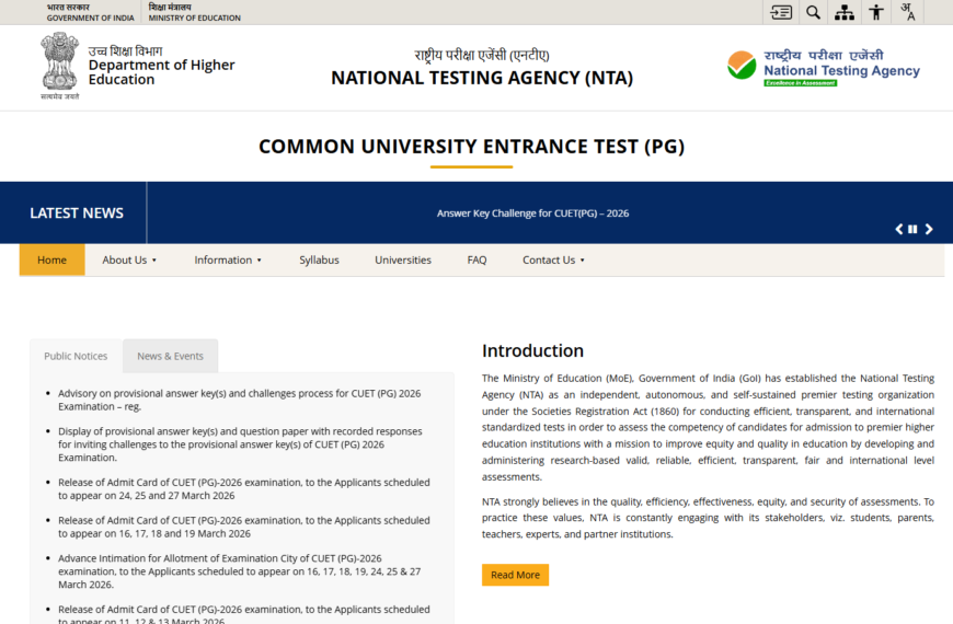 CUET PG 2026 Result Today