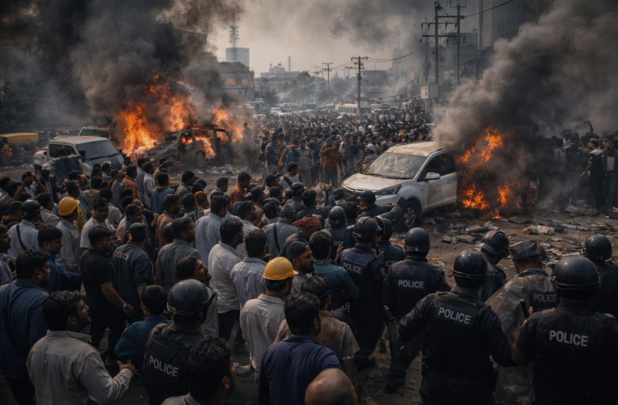 Noida Protest Turns Violent: Vehicles Burnt, Workers Demand ₹20,000 Salary