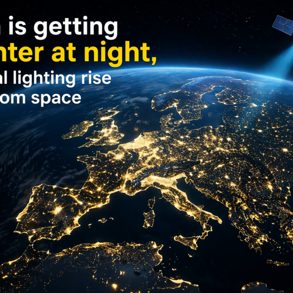 Earth Getting Brighter at Night Artificial Lighting Surge Seen from Space