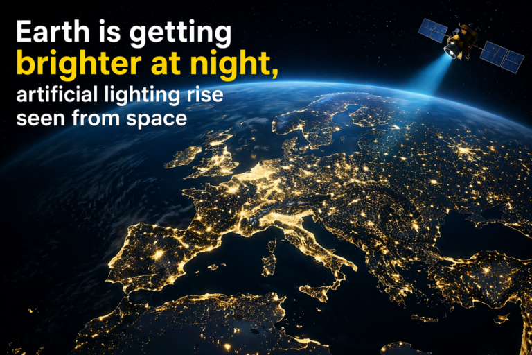 Earth Getting Brighter at Night Artificial Lighting Surge Seen from Space