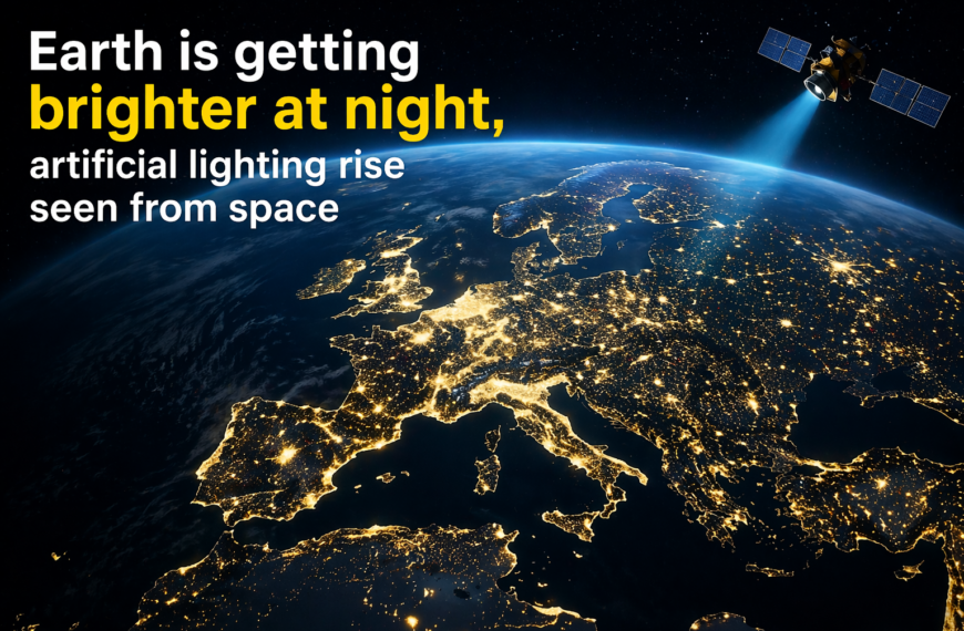 Earth Getting Brighter at Night Artificial Lighting Surge Seen from Space