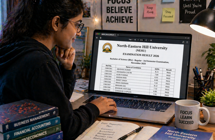 North-Eastern Hill University NEHU Result 2026 जारी: ऐसे करें Scorecard चेक