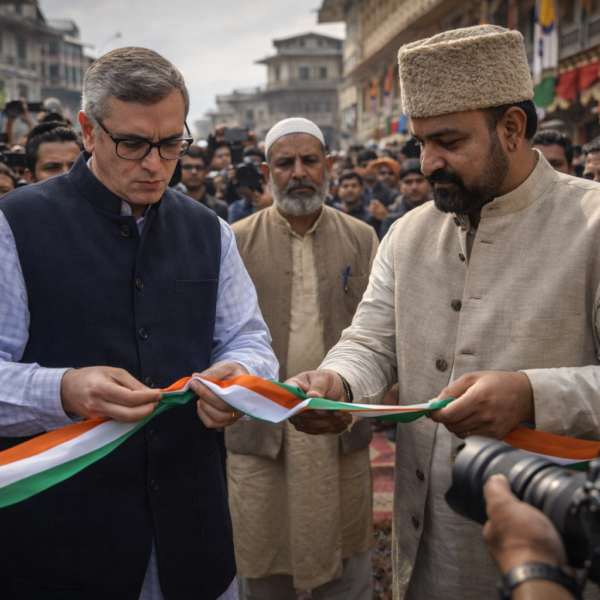 Omar Abdullah ने ‘तिरंगा’ रिबन काटने से किया इनकार, BJP ने सराहा फैसला