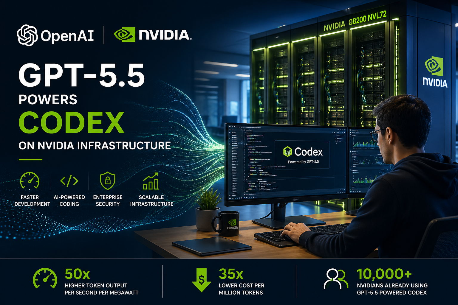 OpenAI GPT-5.5 Powers Codex on NVIDIA 10,000 Employees See “Mind-Blowing” Results