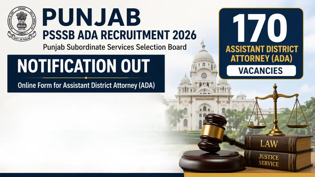 PSSSB ADA Recruitment 2026