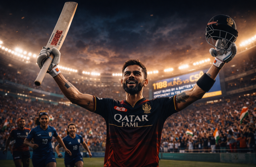 RCB vs CSK: Virat Kohli Creates Historic T20 Record, Becomes No.1