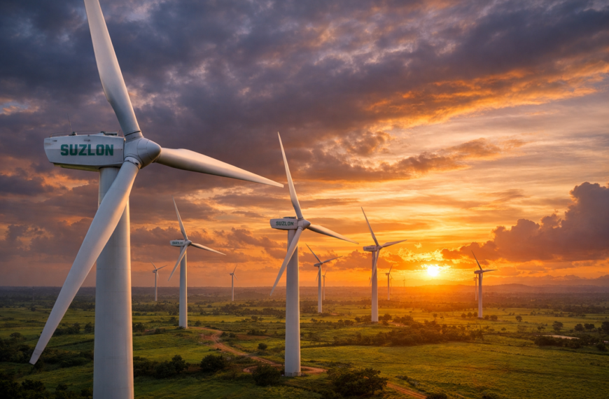 Suzlon Energy Shares Jump 8%, Extend 5-Day Rally on Strong Institutional Buying