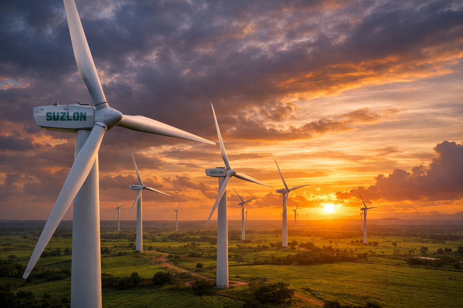 Suzlon Energy Shares Jump 8%, Extend 5-Day Rally on Strong Institutional Buying