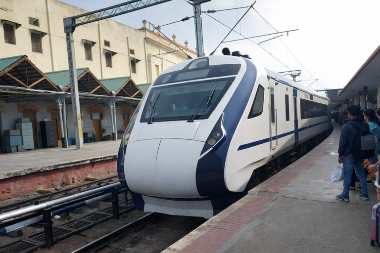 Vande Bharat Express at railway station