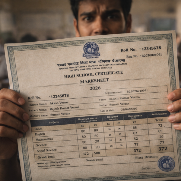 mp board 10th result