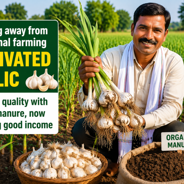 जैविक खाद के साथ लहसुन की खेती, किसान को मिल सकती है शानदार आमदनी
