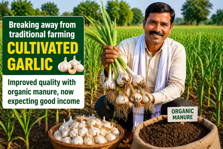 जैविक खाद के साथ लहसुन की खेती, किसान को मिल सकती है शानदार आमदनी