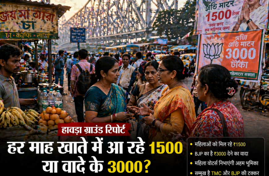 हावड़ा ग्राउंड रिपोर्ट: Mamata Banerjee की ₹1500 योजना vs ₹3000 वादा—किस पर भरोसा?