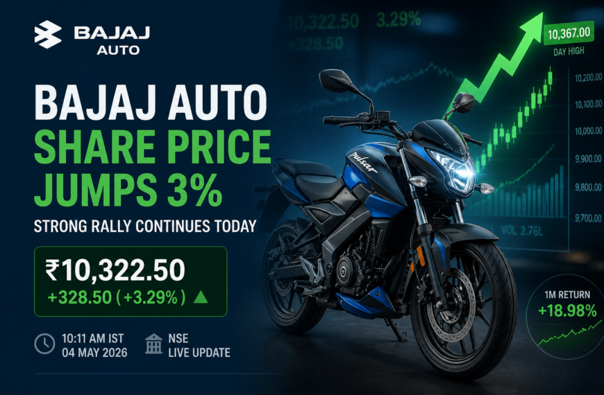 Bajaj Auto Share Price Jumps 3% Near 52-Week High Strong Rally Continues Today