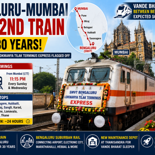 Bengaluru-Mumbai Gets 2nd Direct Train After 30 Years! Vande Bharat Sleeper Update Also Announced