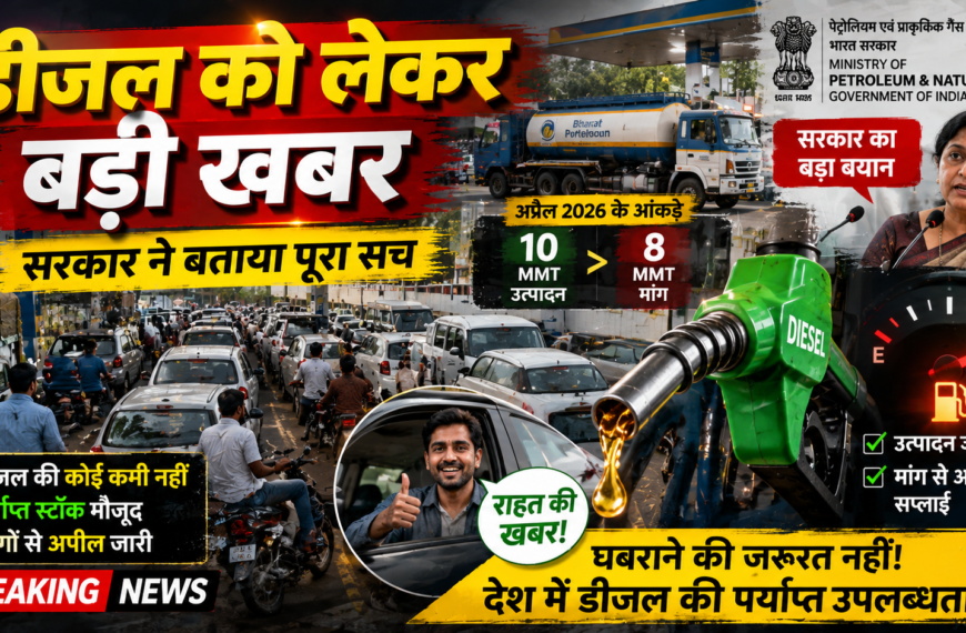 Diesel Shortage in India? Government Reveals the Full Truth