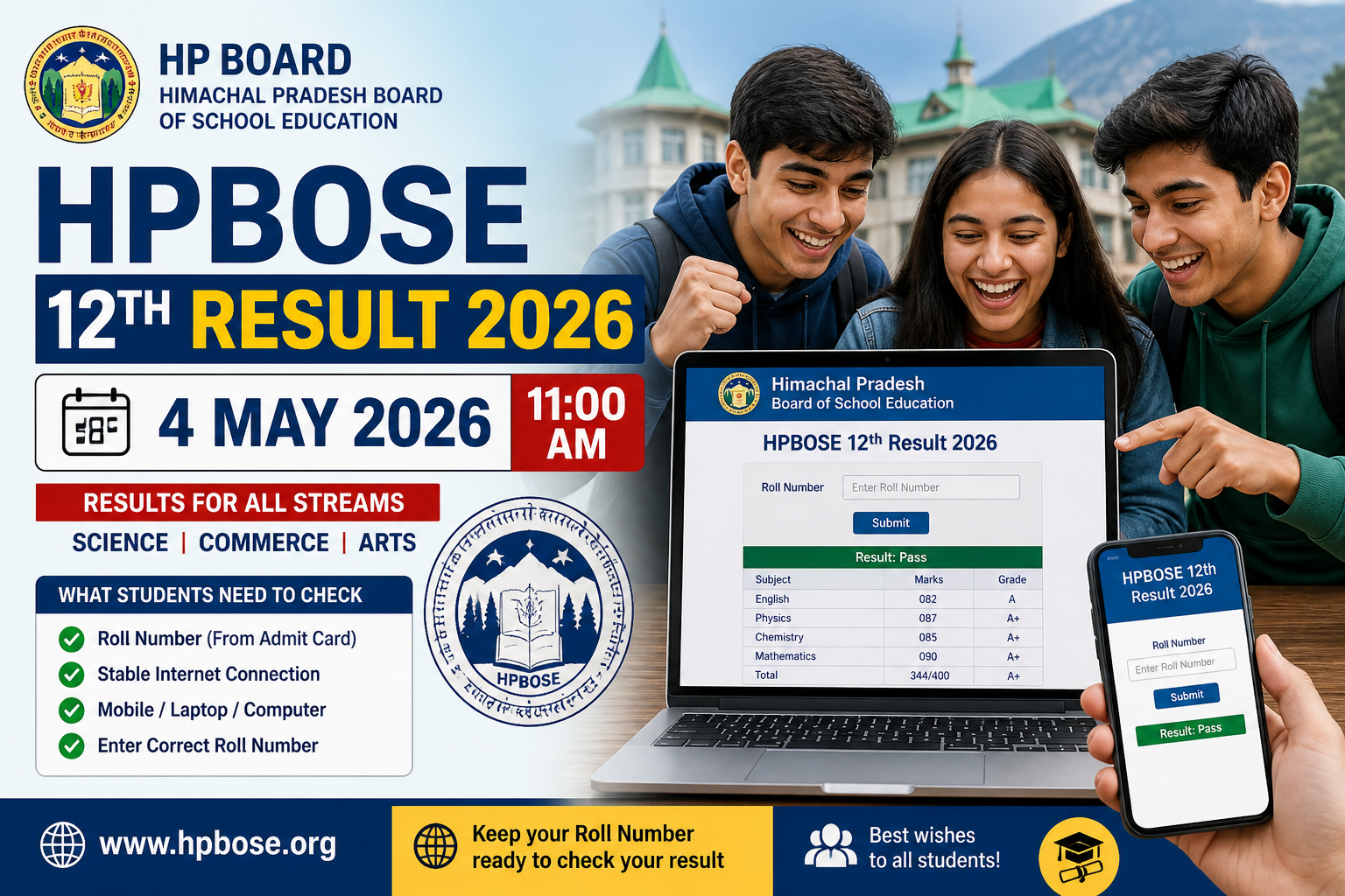 HP Board 12th Result 2026