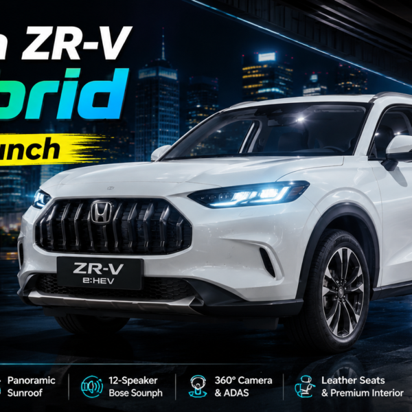 Honda ZR-V Hybrid SUV India Launch ⚡ 22.8kmpl Mileage Shock!