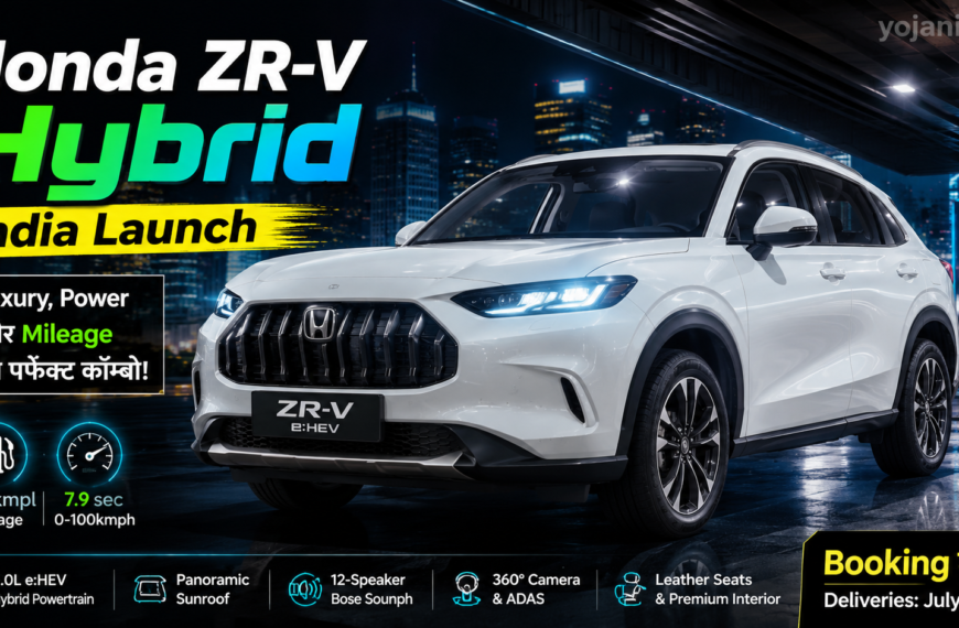 Honda ZR-V Hybrid SUV India Launch ⚡ 22.8kmpl Mileage Shock!