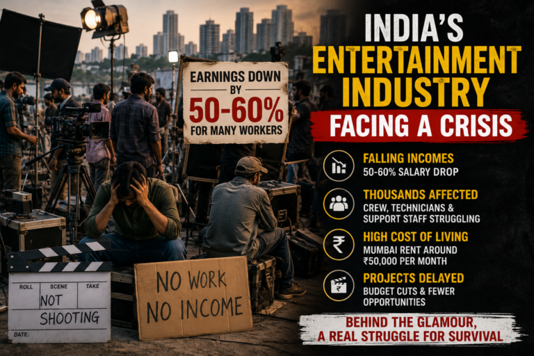 India’s Entertainment Industry Facing Financial Crisis Survey Reveals Massive Income Drop Among Workers