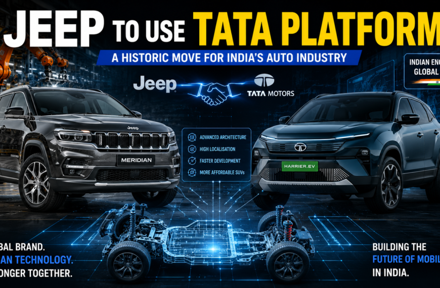 Jeep to Use Tata Platform in Major Industry Shift