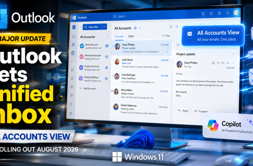 Outlook Finally Gets Unified Inbox on Windows
