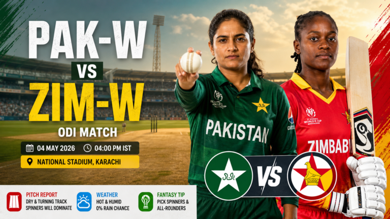 PAK-W vs ZIM-W ODI 2026