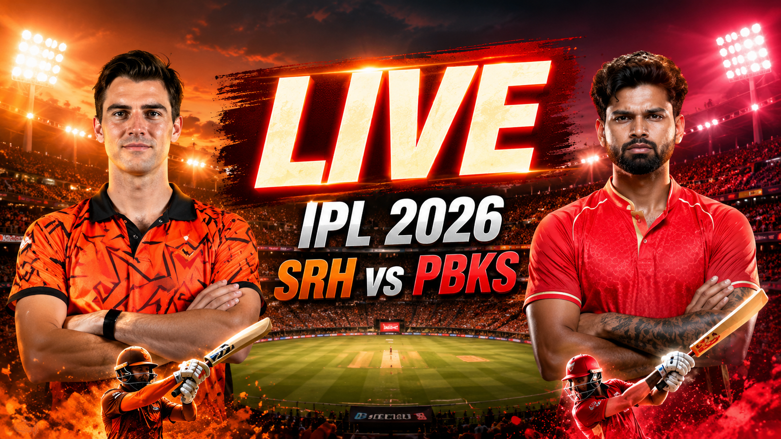 SRH vs PBKS Live पंजाब ने जीता टॉस, हैदराबाद को पहले बल्लेबाजी का न्योता