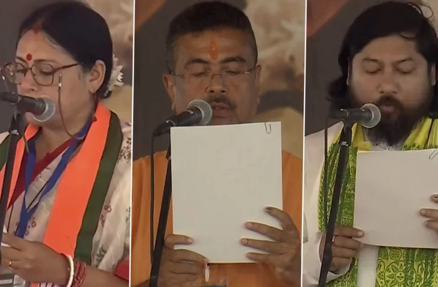Suvendu Adhikari Takes Oath as Bengal CM Meet BJP’s First West Bengal Cabinet