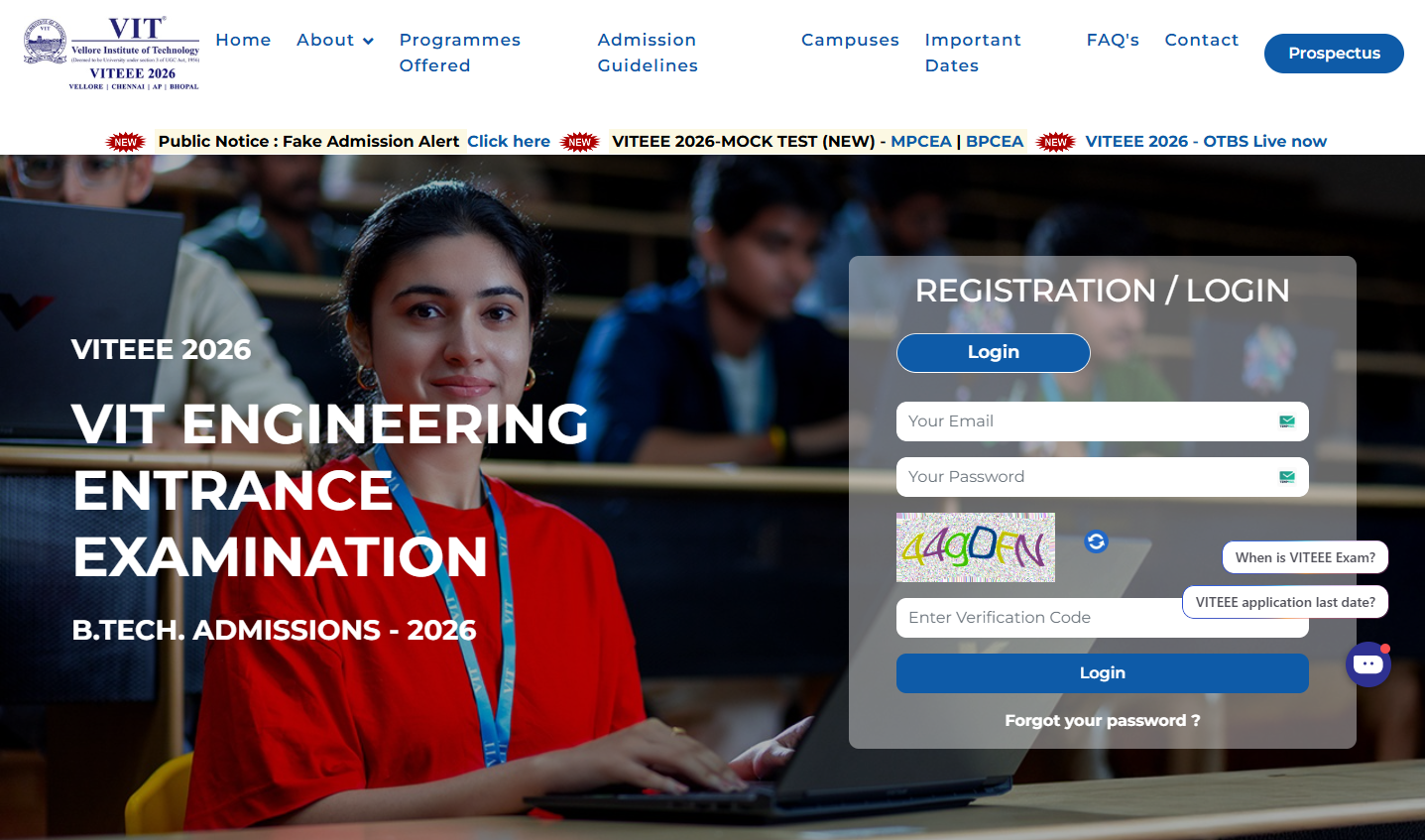 VITEEE Result 2026 Declared Download BTech Scorecard at viteee.vit.ac.in
