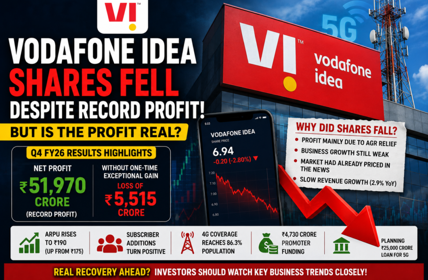 Vodafone Idea Shares Fell Despite a Record Profit: But Is the Profit Real?