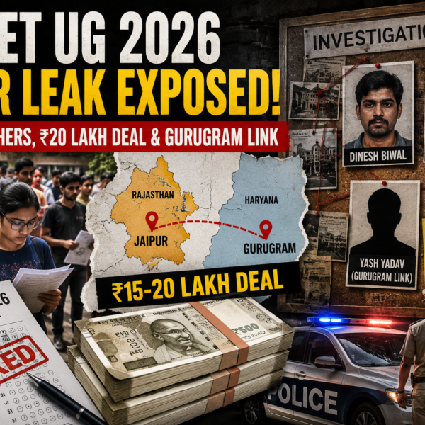 NEET UG 2026 Paper Leak: Jaipur Brothers, ₹20 Lakh Deal & Gurugram Link Shock Investigation 🚨