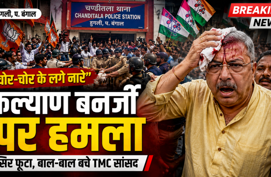 कल्याण बनर्जी पर हमला, सिर में लगी चोट